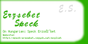 erzsebet speck business card